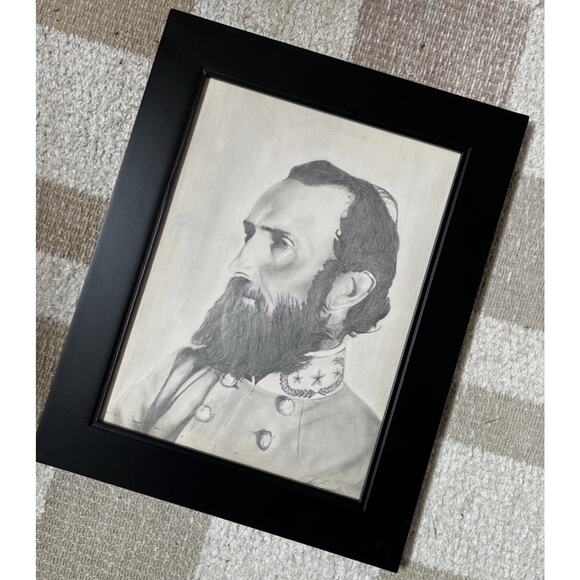 Hand Drawn Sketched Pencil Artist Image Portrait World War 2 Generals WW2 - Picture 16 of 16